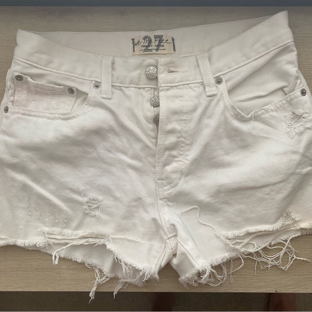 We the Free White shorts